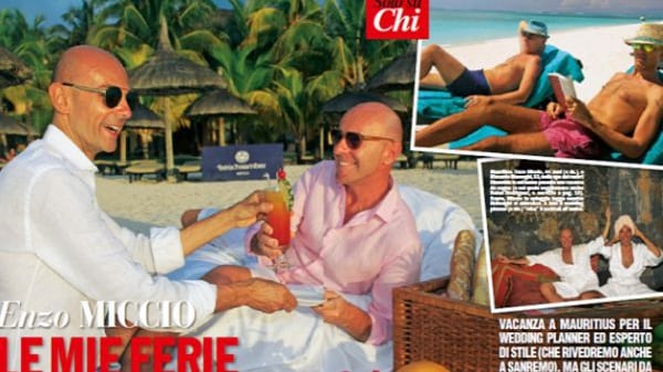 Enzo Miccio e Riccardo Marenghi: vacanza d’amore alle Mauritius