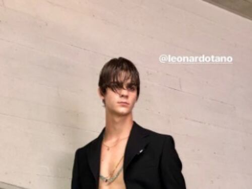Leonardo Tano, il figlio del porno attore Siffredi sfila a Pitti Uomo