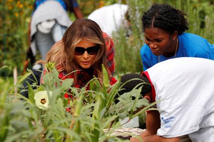 Melania Trump come Michelle: fa l'orto alla Casa Bianca 1