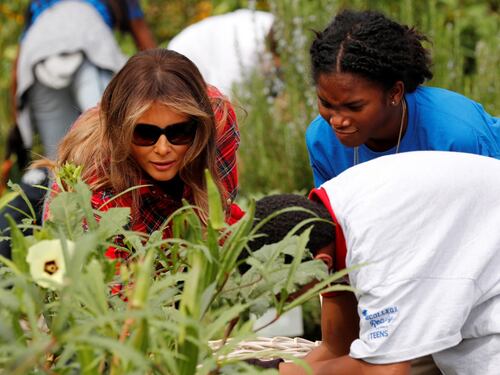 Melania Trump come Michelle: orto alla Casa Bianca