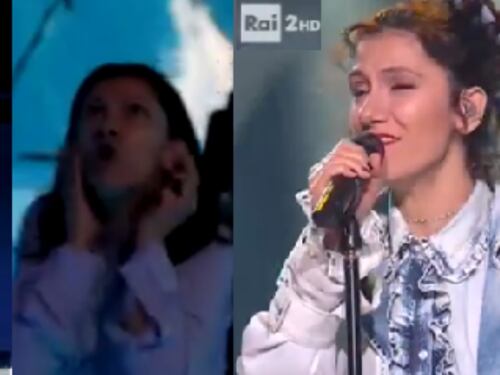 Elisa spaventata da un merlo: l'irruzione a Che tempo che fa