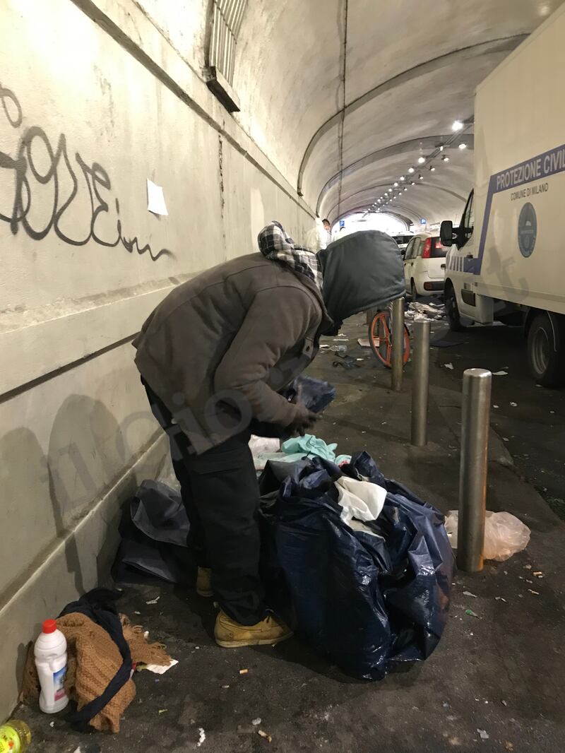 Sgomberato il tunnel in Centrale: degrado fuori controllo 4