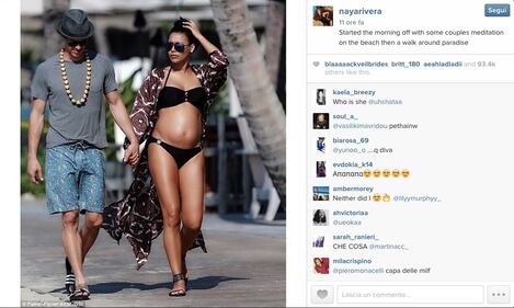 Naya Rivera in bikini durante la gravidanza 4