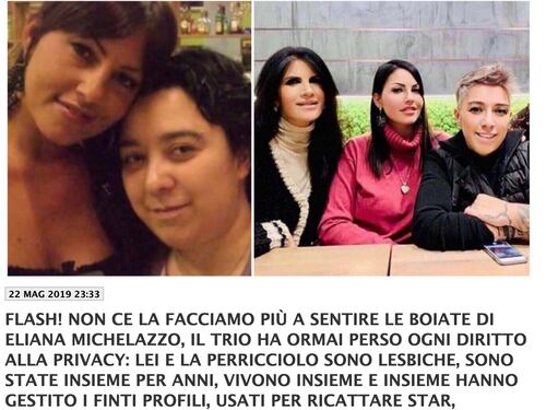 L'indiscrezione di Dagospia: "Ma quale mariti inesistenti, le agenti della Prati stavano insieme"