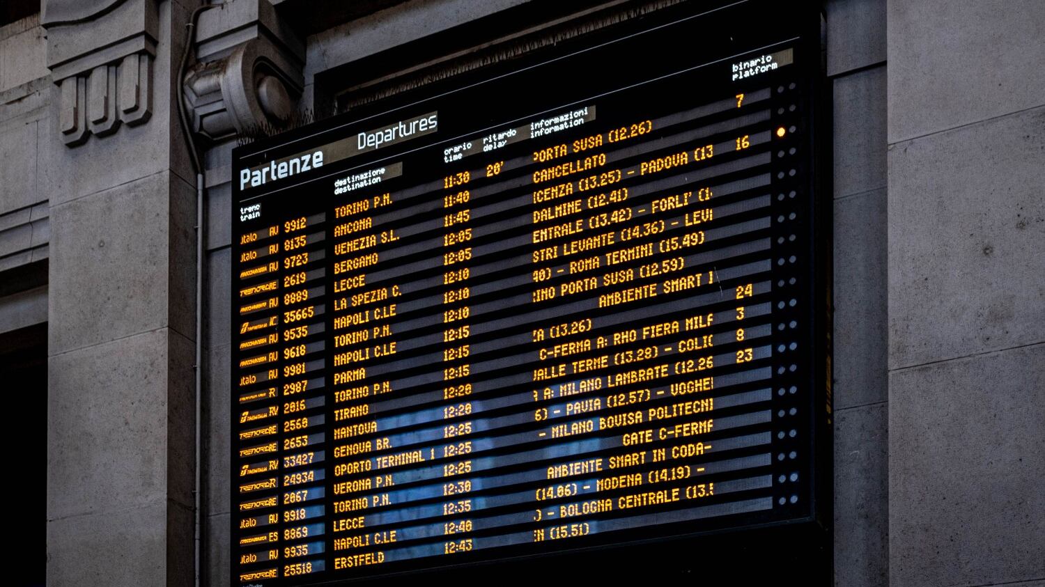 Treni, oggi sciopero generale