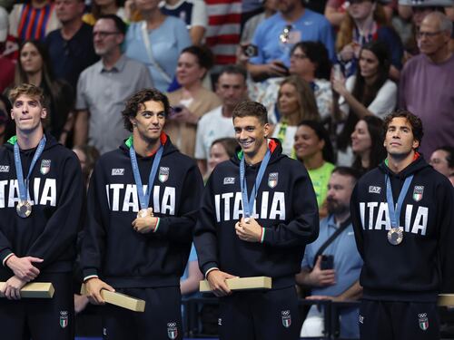 Parigi 2024, arriva la terza medaglia per l'Italia: la 4x100 maschile stile libero è di bronzo