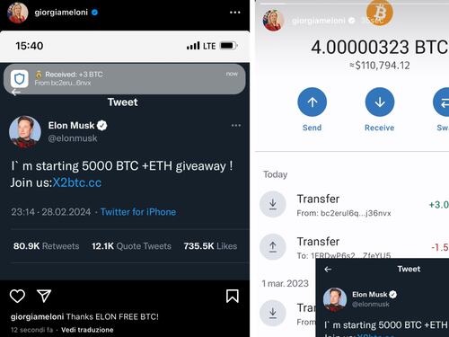 "Grazie Elon...". Hackerato il profilo social di Giorgia Meloni