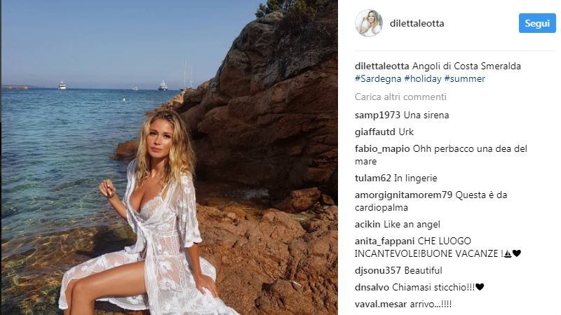 Incidente hot per Diletta Leotta: tuffo e "fuori di seno"