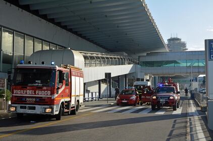 Incendio all'aeroporto di Fiumicino 4