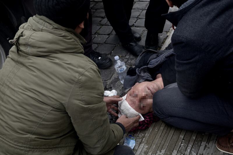 A Roma scontri alla manifestazione contro Erdogan 7