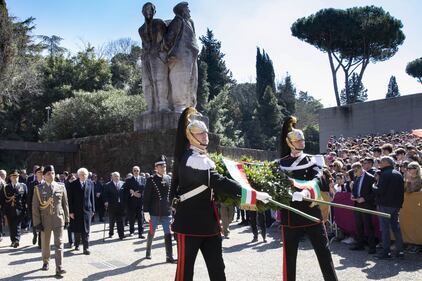 75 anni fa l'eccidio delle Fosse Ardeatine: la commemorazione 3