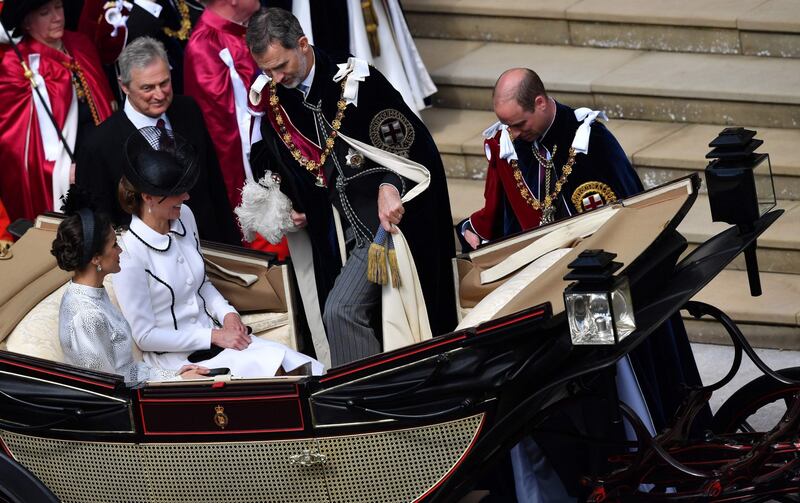 Kate Middleton alla parata per l'Ordine della Giarrettiera: foto 9