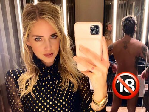 Photobombing di Fedez nudo ma la Ferragni fa una gaffe: "Vietato ai minori di 18 in che senso?"