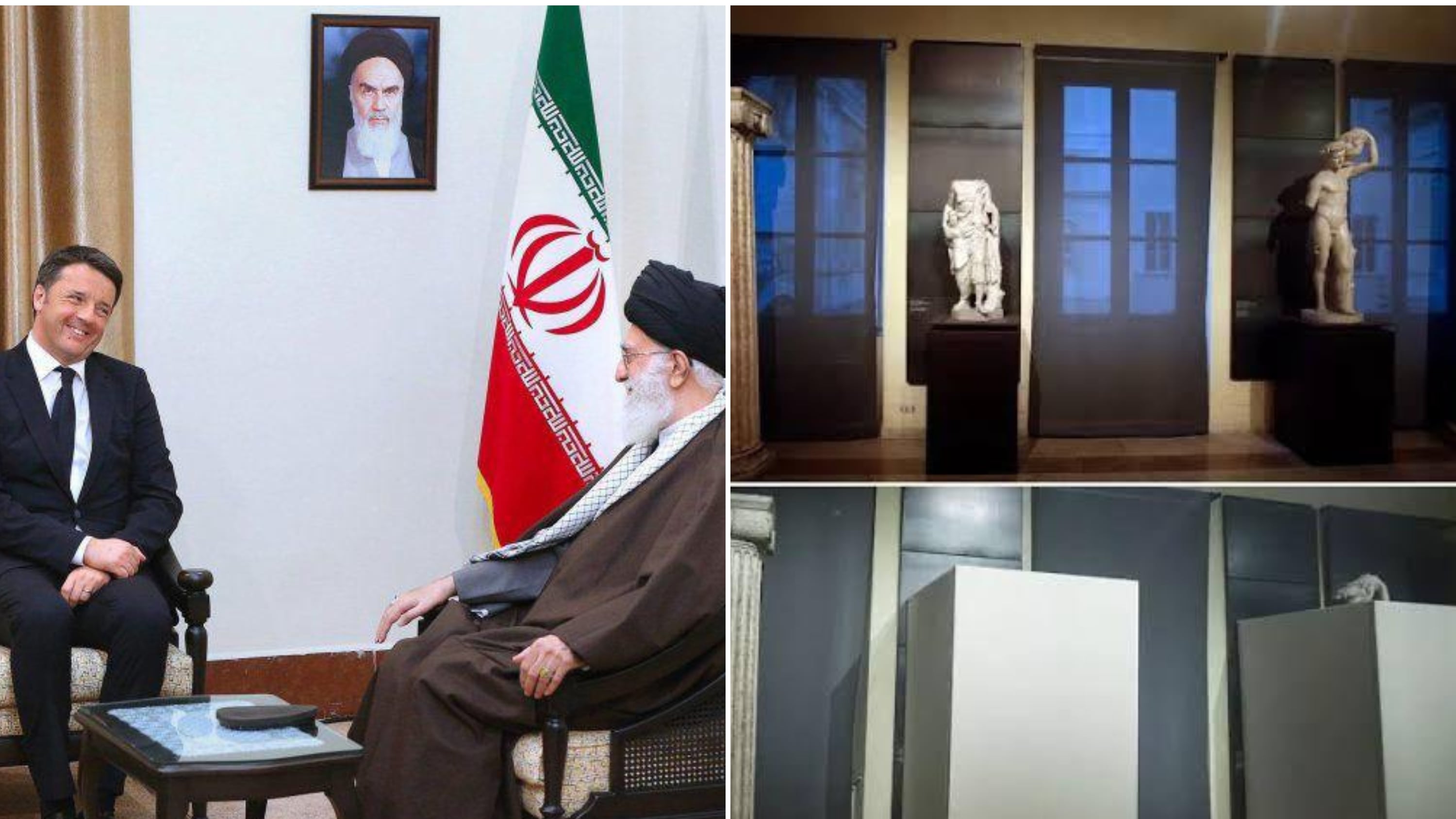 Renzi accusa Urso: "Amico dell'Iran". Ma dimentica quando si "inginocchiava" a Rohani e copriva le nostre statue