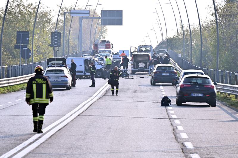 Le immagini dell'incidente di Bergamo: 2 morti e un ferito gravissimo 4