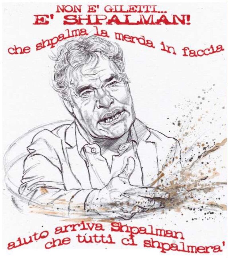 Mssimo Giletti visto da Mannelli per il Fatto