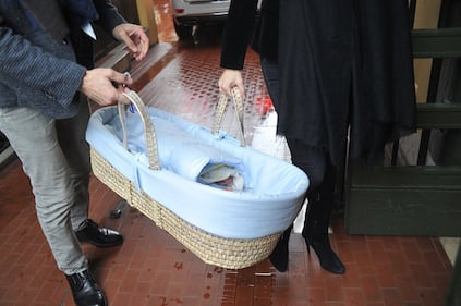 Ilaria D'Amico e Leopoldo Mattia lasciano l'ospedale 9