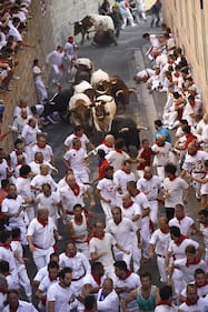 La storica corsa dei tori a Pamplona 10