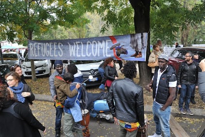 I centri sociali festeggiano coi migranti 20