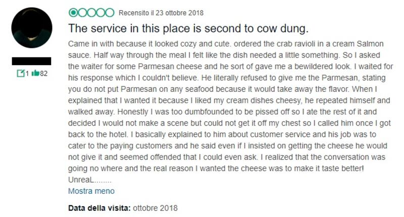 Recensione ristorante maximo