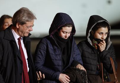 Greta e Vanessa sono in Italia: l'arrivo a Ciampino 1