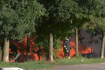 Incendio nel palazzo di via Antonini a Milano 3