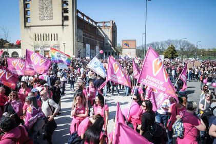 Il corteo contro il Congresso della famiglia 2