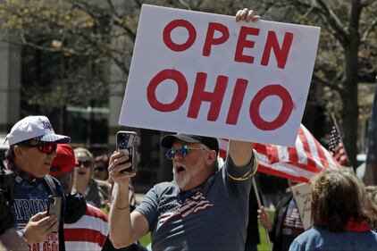 Emergenza Coronavirus in Usa, proteste anti lockdown in Ohio 2