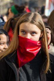 Milano: corteo studentesco in tema di immigrazione e istruzione  7