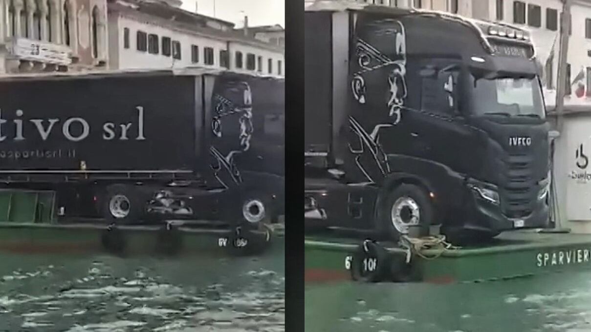 "Un tir nero con il profilo del Duce". Scoppia la polemica a Venezia