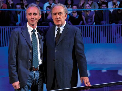 Travaglio litiga con Santoro e lascia in diretta lo studio di Servizio Pubblico