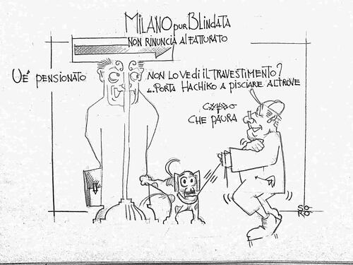 La vignetta del giorno: Milano si mimetizza