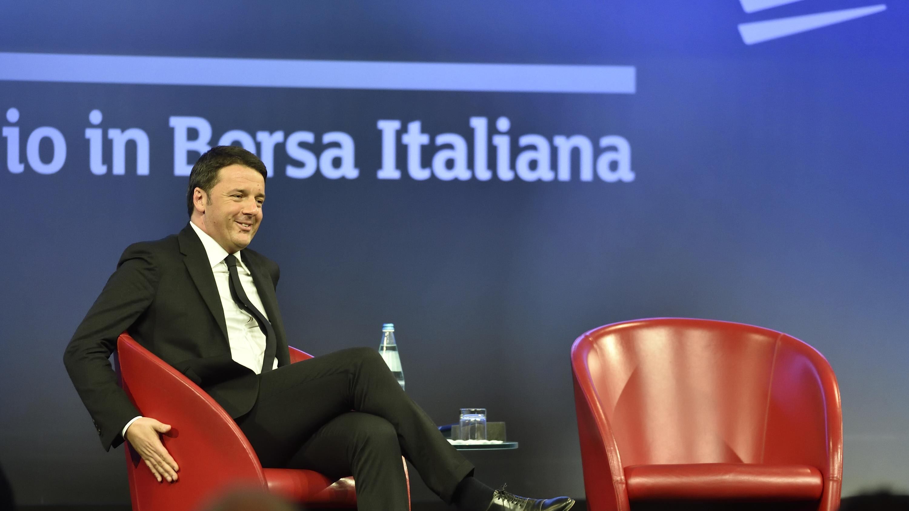Renzi alla Borsa di Milano: "Serve un capitalismo trasparente"
