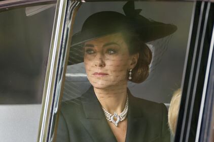 William, Kate, Harry e Meghan al funerale della regina Elisabetta 20