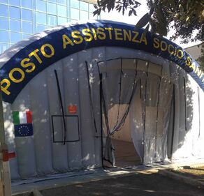 Coronavirus, arriva l'ospedale mobile allo Spallanzani 6