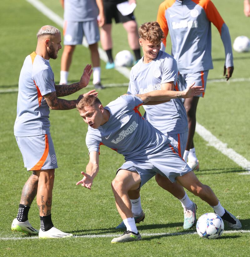 Pavard allenamento Real Sociedad Inter