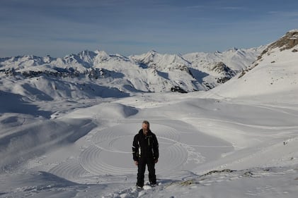 Simon Beck, l'artista della neve 1
