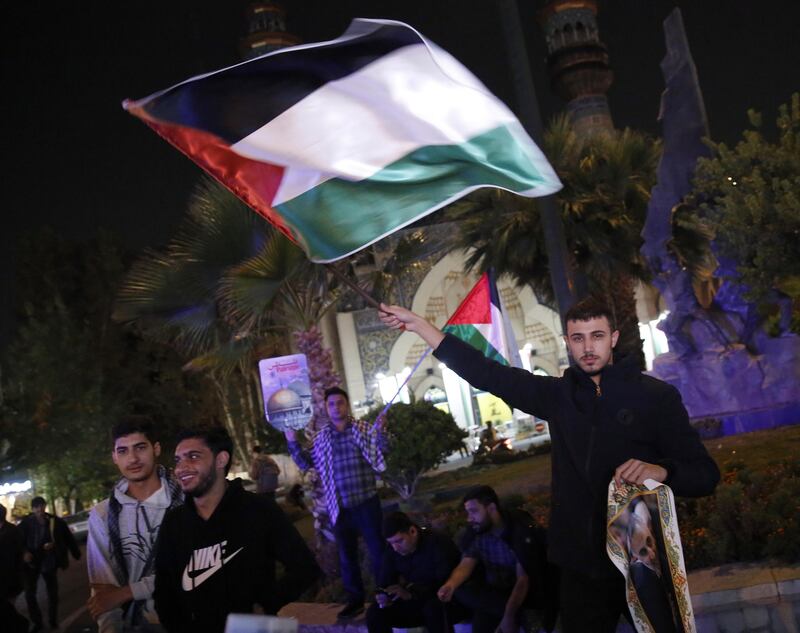 Manifestanti pro Palestina a Tehran 4