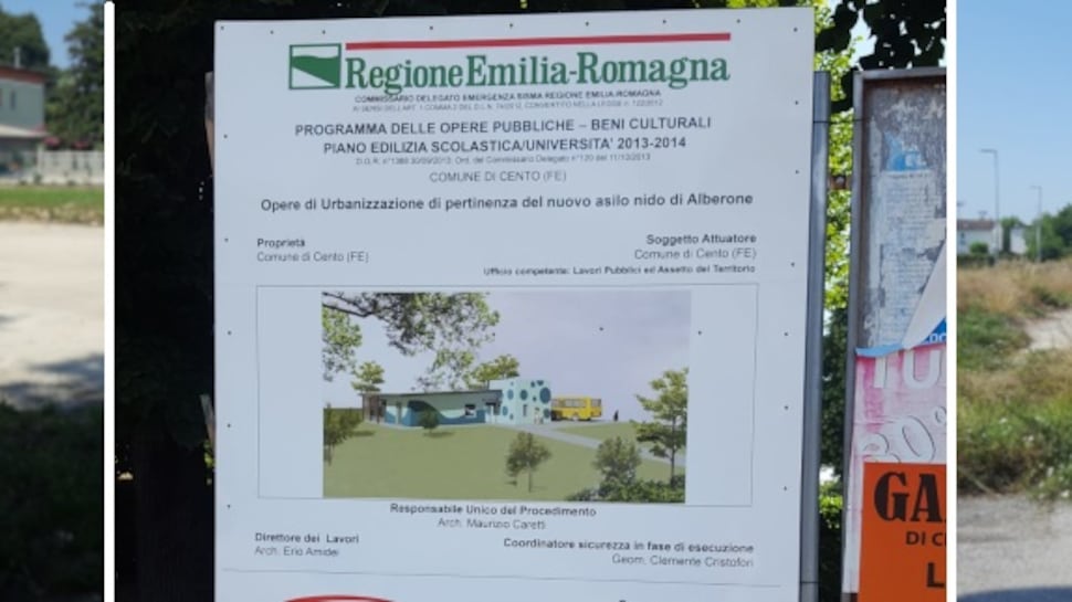 Sisma, l'asilo nido fantasma: da anni cantiere abbandonato