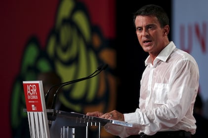 Manuel Valls e la camicia fradicia di sudore 5