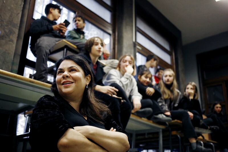 Michela Murgia al liceo Virgilio occupato 4