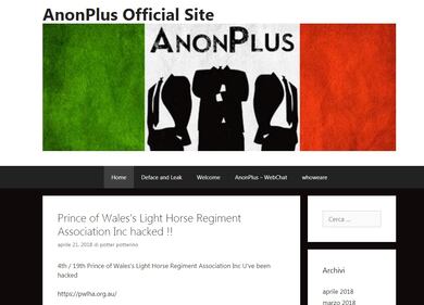 La webchat di AnonPlus 1