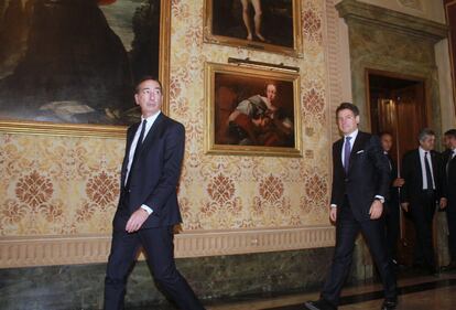 Premier Giuseppe Conte a Milano. Passeggiata col sindaco Beppe Sala 4