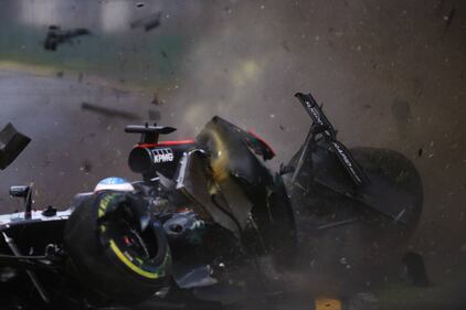 Lo schianto di Alonso 5