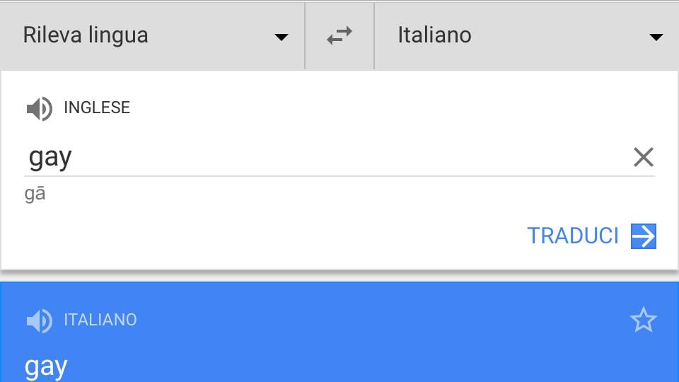 Traduzioni volgari della parola "gay", Google costretto a scusarsi