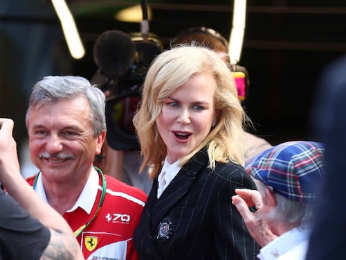 Gp Australia, Kidman in visita ai box Ferrari