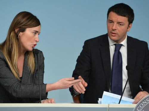 La riforma costituzionale fa litigare Renzi e Boschi