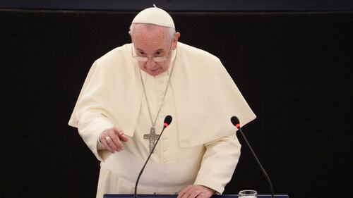 Papa Francesco a Strasburgo 1