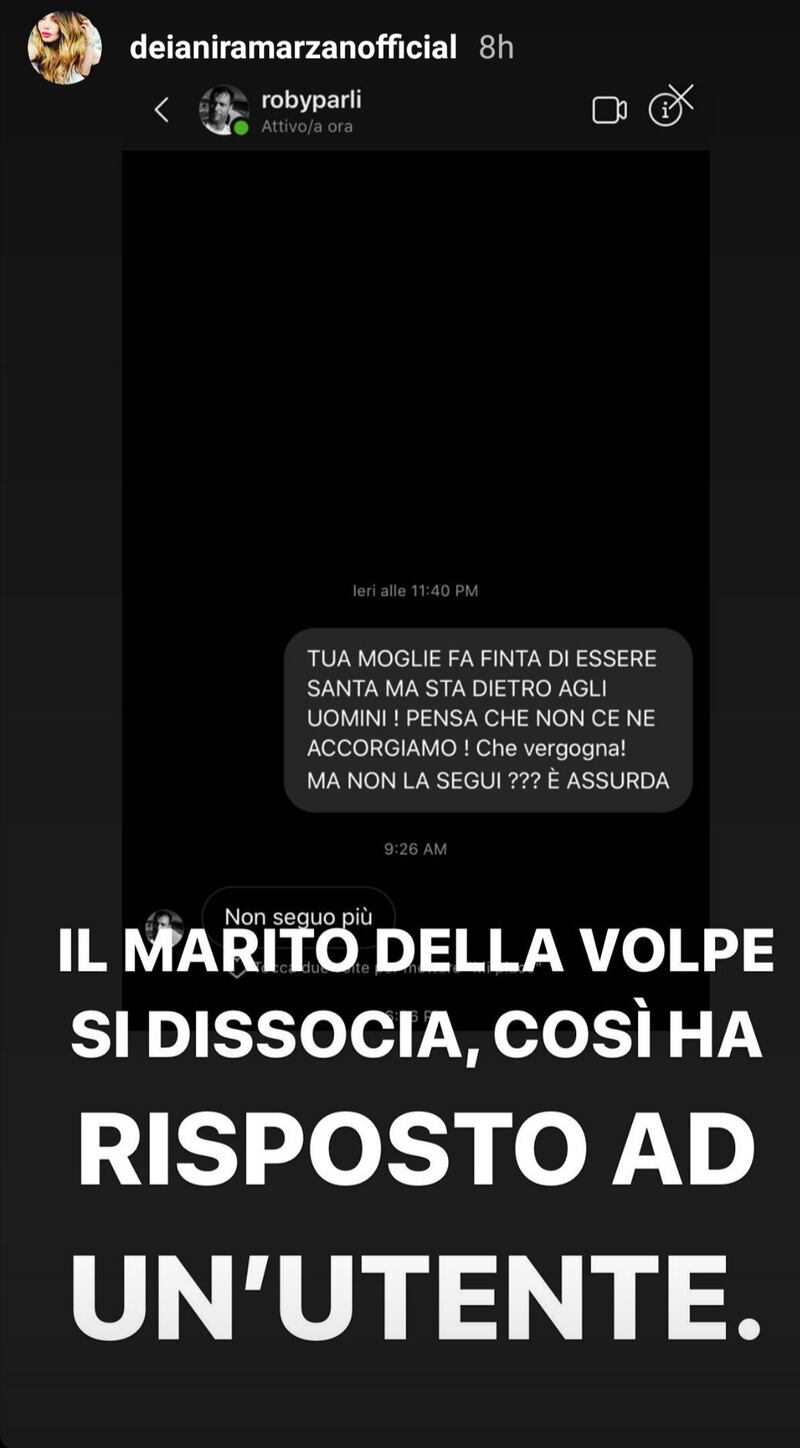 Roberto Parli, messaggio su web