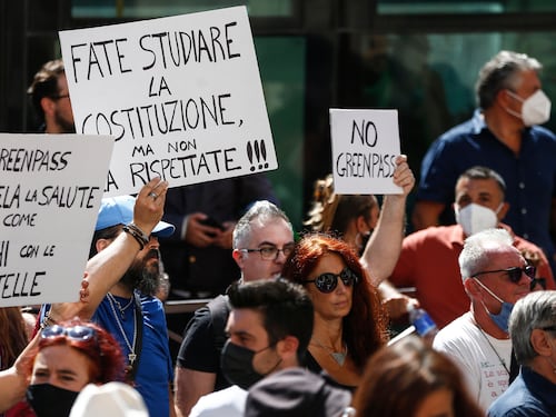 Anguillara, sito del Comune sponsorizza il referendum dei No Green pass